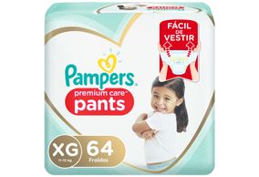 Fralda Pampers Pants Premium Care Xg 64 Unidades