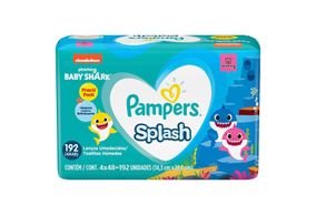 Lenço Umedecido Pampers Splash Com 192 Unidades Preço Especial