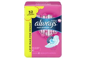 Absorvente Always Maxi Proteção Suave 32 Unidades