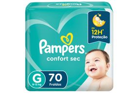 Fralda Pampers Confort Sec G Com 70 Unidades