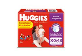 Fralda  Huggies Supreme Care Hiper Roupinha Tamanho  Xg Com 48 Unidades