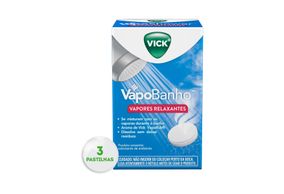 Vick Vapobanho Com 3 Pastilhas Para Utilizar Durante O Banho