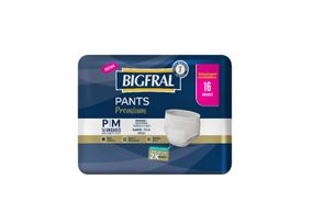 Roupa Íntima Para Incontinência Bigfral Pants Tamanho P/M Com 16 Unidades