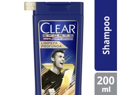 Shampoo Anticaspa Clear Men Limpeza Profunda 200 Ml