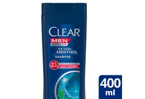 Shampoo Anticaspa Clear Men Ice Cool Menthol 400 Ml