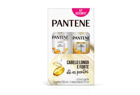 Shampoo Pantene Liso Extremo Cabelo Longo E Forte Até As Pontas 350ml + Condiconador Liso Extremo Cabelo Longo E Forte Até As Pontas 175ml