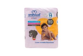 Fralda Amoravel Infantil Tamanho Xg Com 14 Unidades