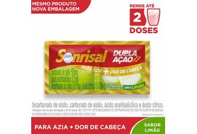 Sonrisal Limão Com 2 Comprimidos Efervescentes