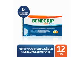 Benegrip Multi Noite Com 12 Comprimidos