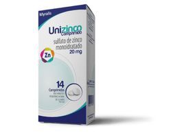 Unizinco 20mg Com 14 Comprimidos