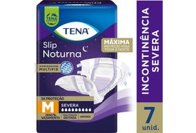 Fralda Geriátrica Tena Slip Noturna Tamanho M 7 Unidades