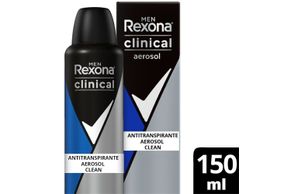 Antitranspirante Aerosol Rexona Men Clinical Clean 150ml