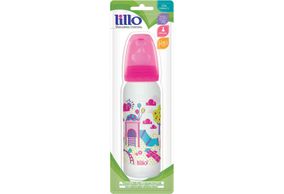 Mamadeira Lillo Divertida Ortodôntica Cor Rosa 240ml