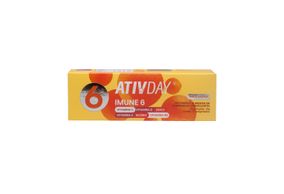 Ativday Imune 6 Vitaminas Com 10 Comprimidos Efervescentes