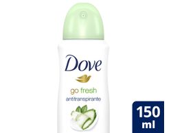 Desodorante Antitranspirante Aerosol Dove Go Fresh Pepino e Chá Verde 150 ML