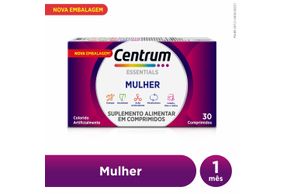 Centrum Essentials Polivitamínico Vitaminas Mulher De A A Z Com30 Comprimidos