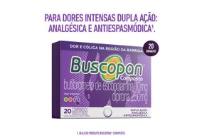 Buscopan Composto Com 20 Comprimidos Revestidos Novo