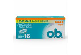 Leve Mais Pague Menos Absorvente Interno Ob Super Procomfort 16un