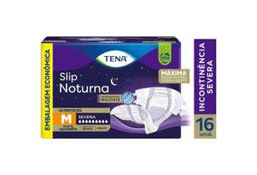 Fralda Geriátrica Tena Slip Noturna Tamanho M 16 Unidades