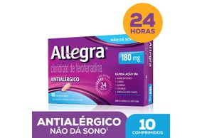 Antialérgico Allegra 180mg Com 10 Comprimidos