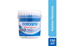 Hastes Flexíveis Cotonetes Pote 150 Unidades