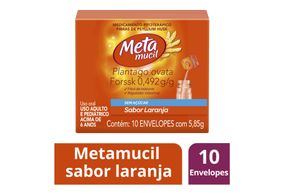 Metamucil Sachê Sabor Laranja 10 Envelopes Com 5,85g Cada