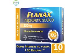 Flanax 550mg Bayer  Dose extraforte  10 comprimidos