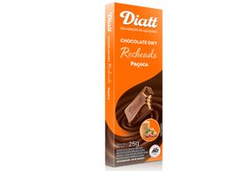 Chocolate Diatt Ao Leite Com Paçoca Zero Açucar 25g