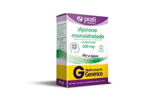 Dipirona Monoidratada 500mg Com 30 Comprimidos Genérico Prati Donaduzzi