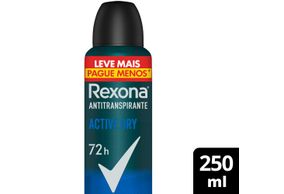 Desodorante Rexona Active Dry Men 72 Horas Aerossol 250ml