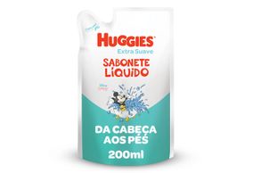 Sabonete Líquido Huggies Da Cabeça Aos Pés Extra Suave Refil 200ml