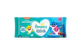 Lenço Umedecido Pampers Splasher Com 48 Unidades