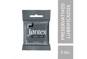 Preservativo Camisinha Jontex Lubrificado - 3 Unidades