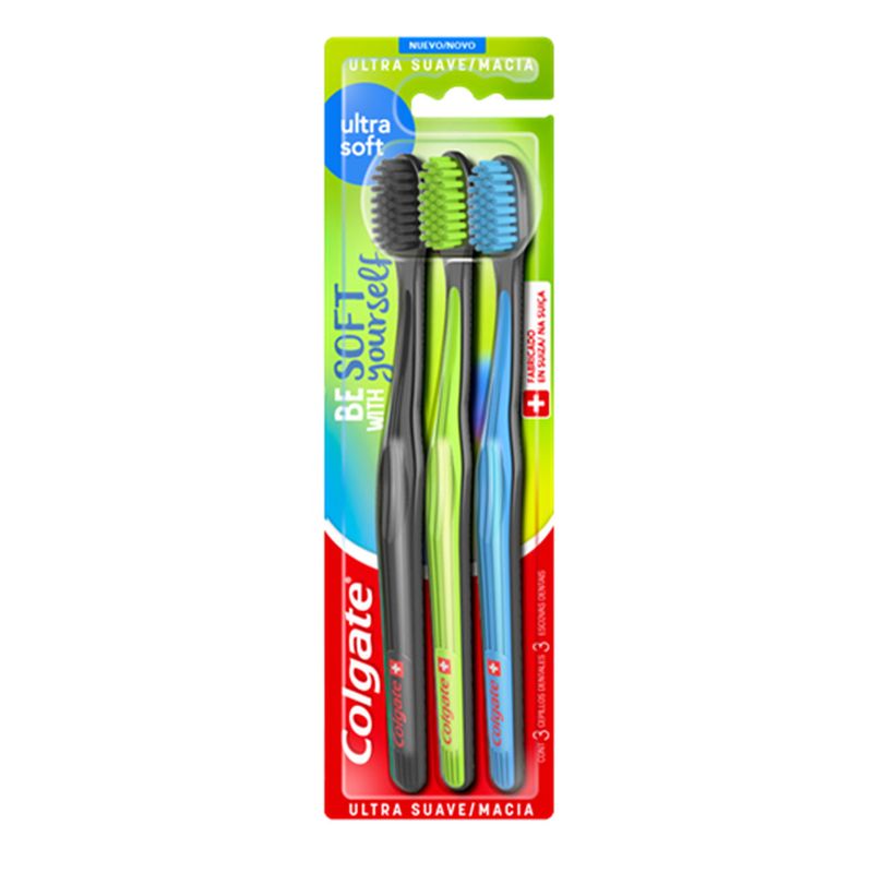Escova Dental Colgate Ultra Soft Ultra Macia Com 3 Unidades
