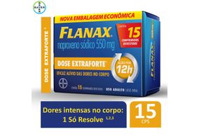 Flanax 550mg  Bayer Dose extraforte  15 comprimidos (embalagem econômica)