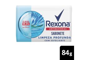 Sabonete em barra Rexona Limpeza profunda Elimina 99% das bactérias 84 GR