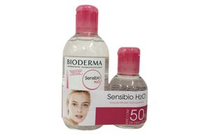 Bioderma Kit Promo Sensibio H2o Água Micelar Dermatológica Calmante 250ml + 100ml