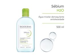 Bioderma Sébium H2o Água Micelar Dermatológica Para Pele Oleosa 500ml