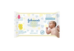 Lenços Umedecidos Johnsons Baby Recém-Nascido Sem Fragrância 48 Unidades