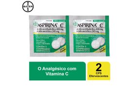 Aspirina C 400mg Bayer 2 comprimidos efervescentes