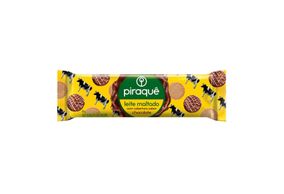 Biscoito Piraquê Doce De Leite Maltado Com Cobertura Sabor Chocolate  80g