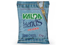 Pastilha Valda Friends Sem Açúcar 25g