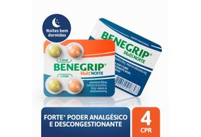 Benegrip Multi Noite Envelope Com 4 Comprimidos