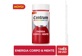 Centrum Multivitamínico Energia Corpo & Mente Com Cafeína Com 60 Cápsulas