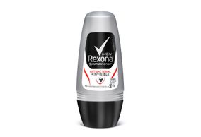 Desodorante Antitranspirante Rexona Masculino Roll On Antibacterial + Invisible 50ml