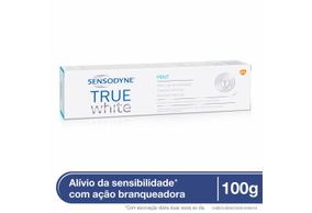 Sensodyne True White Creme Dental Branqueador Para Dentes Sensíveis 100g