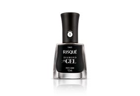 Esmalte Risque Diamond Gel Preto Caviar 9,5ml