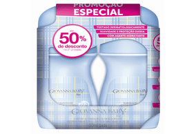 Desodorante Giovanna Baby Blue Rollon 50ml Com 2 Unidades 50% De Desconto Na 2° Unidade