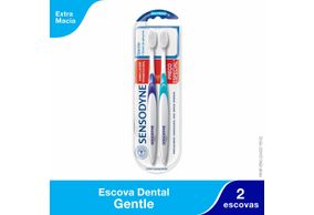 Kit Escova De Dente Sensodyne Gentle Suave Às Gengivas Com 2 Unidades