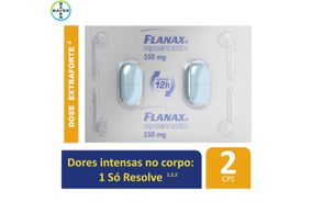 Flanax 550mg  Bayer Dose extraforte 2 comprimidos